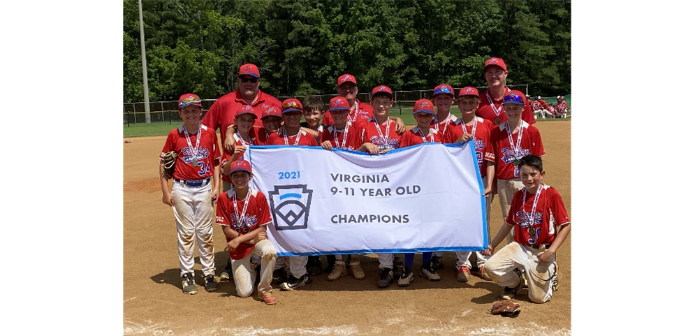 Fairfax National Division Little League 9,10,11 Year Old Baseball State Champions