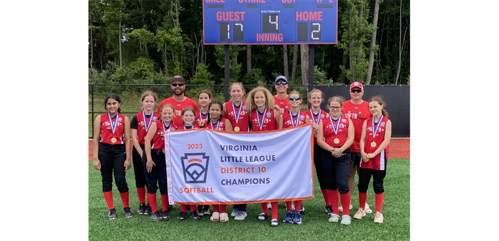 Congratulations SYA, 2023 District 10 Major League Softball Champions